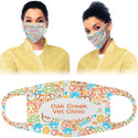 White 2 7 1/4" x 4 3/4" Large Sublimatable Face Mask