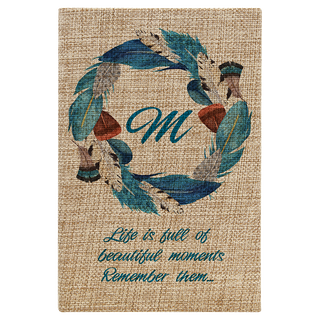5 1/4" x 8 1/4" Sublimatable Burlap Journal with Lined Notepad