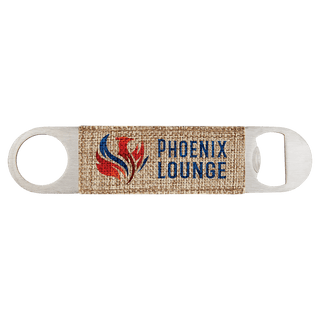 1 1/2" x 7" Sublimatable Burlap Bottle Opener