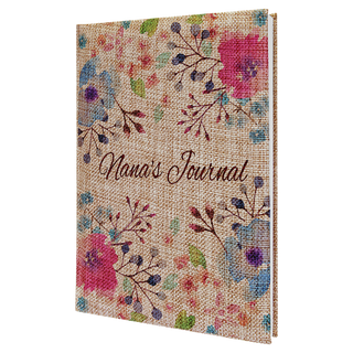 7" x 9 3/4" Burlap Journal with Lined Notepad
