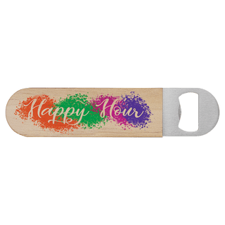 1 1/2" x 7" Sublimatable Wood Bottle Opener