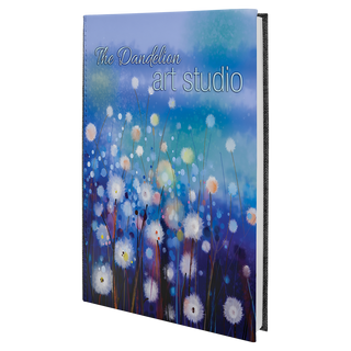 5 1/4" x 8 1/4" Subli-Tru Sketch Book with White Unlined Notepad