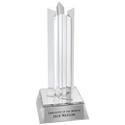 Silver 6 3/4" Star Column Acrylic with Base