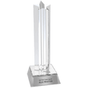 Silver 7 1/2" Star Column Acrylic with Base