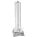 Silver 8 1/2" Star Column Acrylic with Base