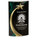 Green 7 3/4" Marble Rounded Shooting Star Acrylic