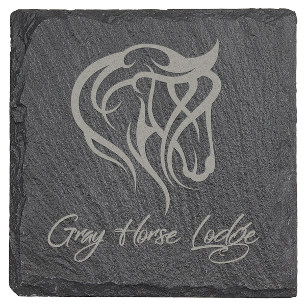 Slate 4" x 4" Square Coaster
