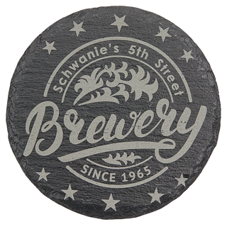 Slate 4" Round Coaster
