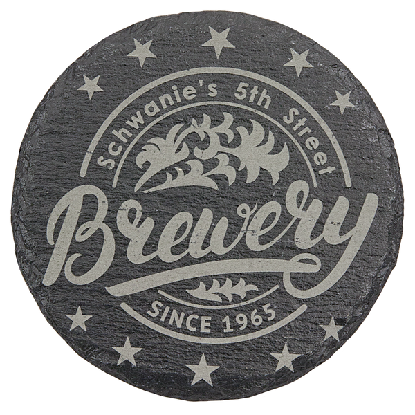 Slate 4" Round Coaster