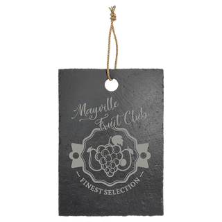 13 3/4" x 9 3/4" Rectangle Slate Cutting Board with Hanger String