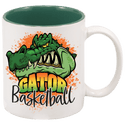 White Green 11 oz. Sublimatable Ceramic Mug
