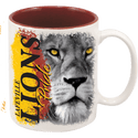 White/Maroon 11 oz. Sublimatable Ceramic Mug