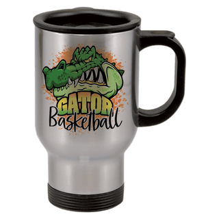 14 oz. Silver Sublimatable Stainless Steel Travel Mug