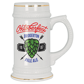 18 oz. White Sublimatable Ceramic Stein