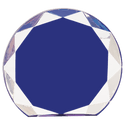 Blue 6 1/4" Sunburst Acrylic