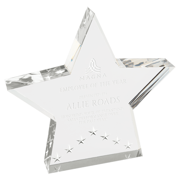 Silver 6" Star Performer Acrylic