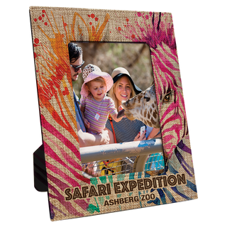 5" x 7" Sublimatable Burlap Photo Frame