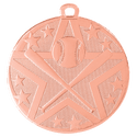 Bronze 2" Superstar Baseball/Softball Medal
