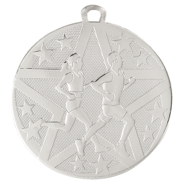 Silver 2" Superstar Cross Country Medal