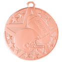 Bronze 2" Superstar Football Medal