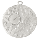 Silver 2" Superstar Track Medal