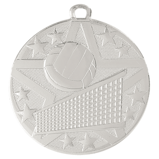 Silver 2" Superstar Volleyball Medal