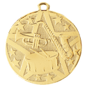 Gold 2" Superstar Band Medal