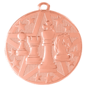 Bronze 2" Superstar Chess Medal