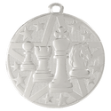 Silver 2" Superstar Chess Medal