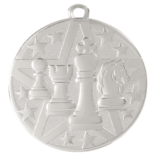 Silver 2" Superstar Chess Medal