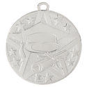 Silver 2" Superstar Graduate Medal