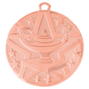 Bronze 2" Superstar Lamp of Knowledge Medal