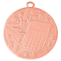 Bronze 2" Superstar Math Medal