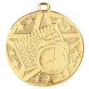 Gold 2" Superstar Perfect Attendance Medal