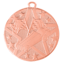 Bronze 2" Superstar Pinewood Derby Medal
