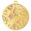 Gold 2" Superstar Pinewood Derby Medal