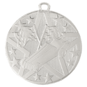Silver 2" Superstar Pinewood Derby Medal