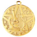 Gold 2" Superstar Science Medal