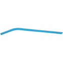 Blue 10" Small Silicone Straw