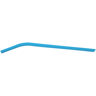 Blue 10" Small Silicone Straw