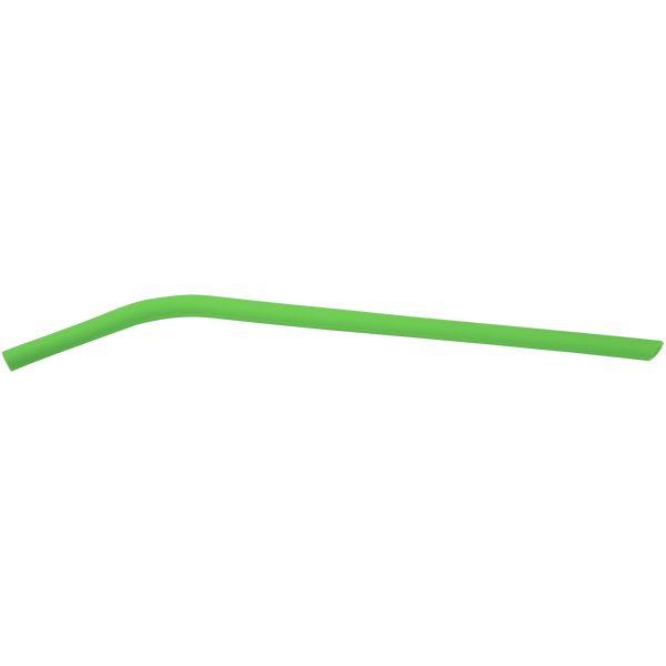 Green 10" Small Silicone Straw