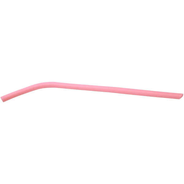 Pink 10" Small Silicone Straw