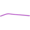 Purple 10" Small Silicone Straw