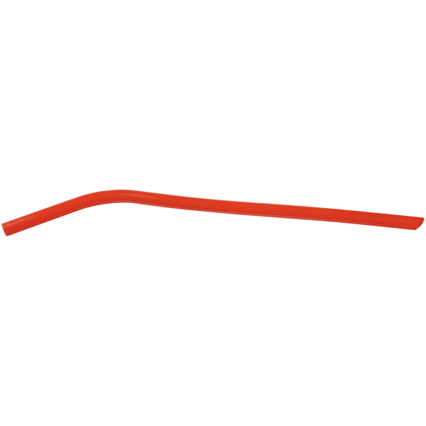 Red 10" Small Silicone Straw