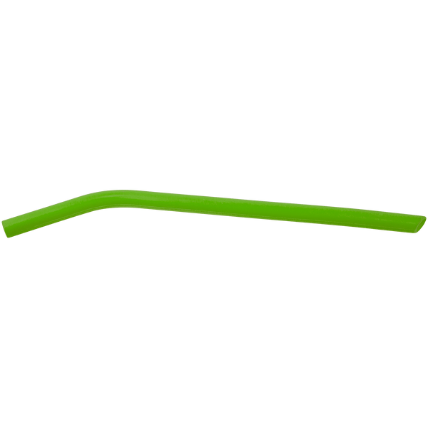 Green 10" Large Silicone Straw