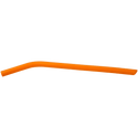 Orange 10" Large Silicone Straw