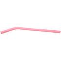 Pink 10" Large Silicone Straw