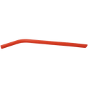 Red 10" Large Silicone Straw