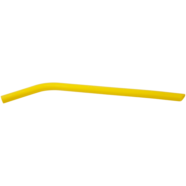 Yellow 10" Large Silicone Straw