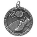 Antique Silver 1 3/4" Track Shooting Star Medal
